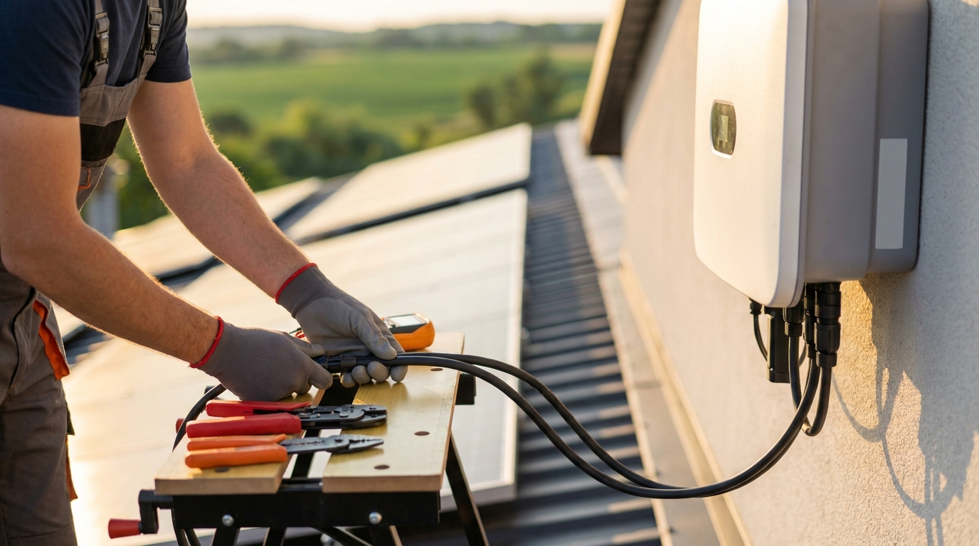 Hoe zonnepanelen aansluiten op omvormer: Complete Handleiding