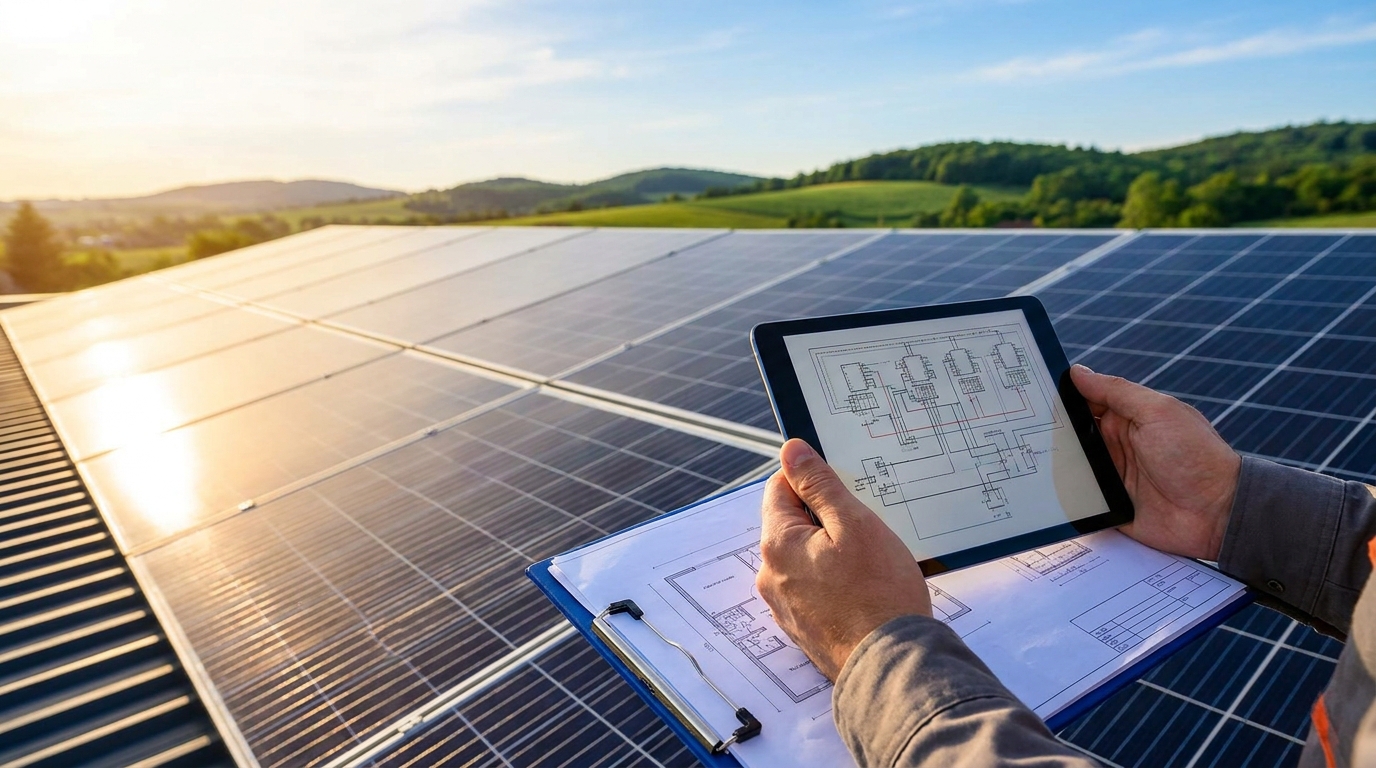 Hoe zonnepanelen aansluiten schema