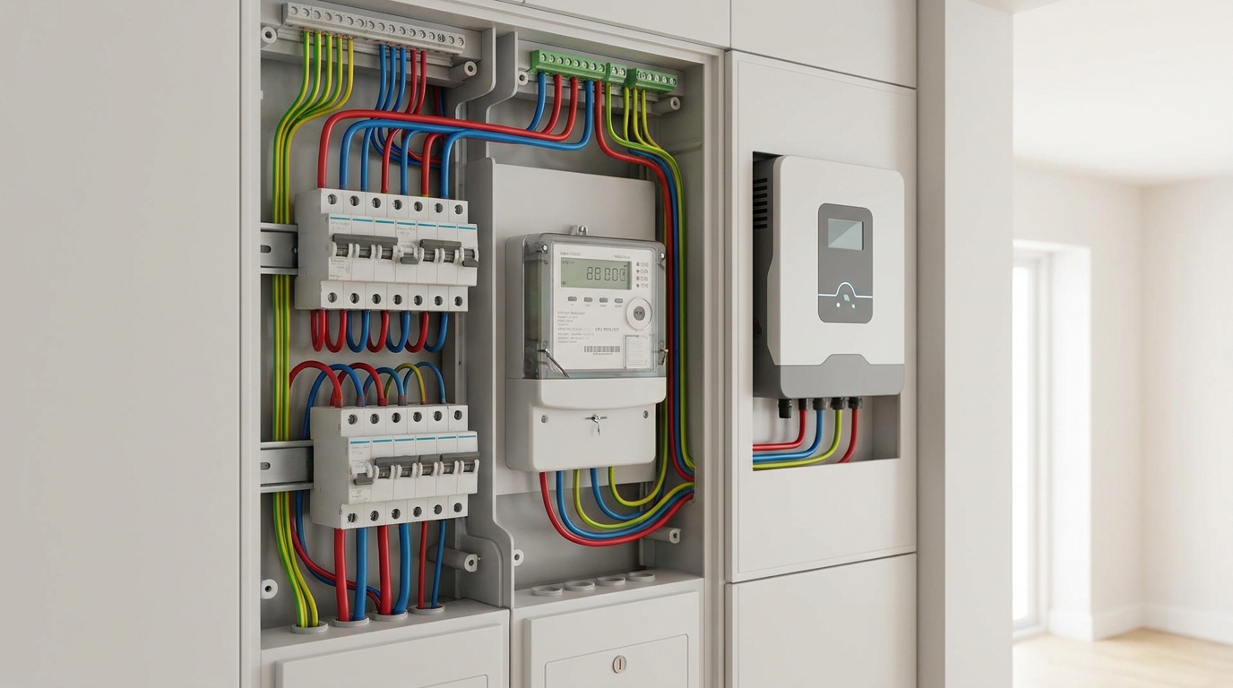 Zonnepanelen Aansluiten in Meterkast: Schema + Uitleg